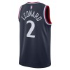 Dres Los Angeles Clippers Kawhi Leonard Nike 2024-25 Icon Edition Navy Swingman